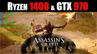 GTX 970 Ryzen 1400 TEST Assassins creed origins ULTRA FPS