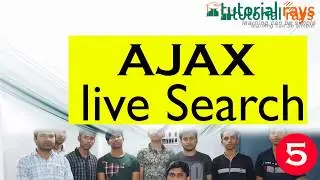 5 Ajax live search |  Ajax Live Search with PHP MySql  Ajax Tutorial | Tutorial Rays- By Umar Rahman
