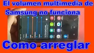 Problema de sonido multimedia del teléfono Samsung A10,m10,A20,M20,A20,A50 problema con el altavoz