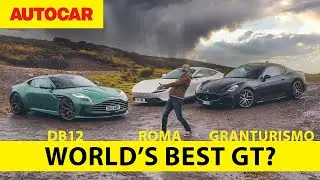 Who makes the worlds best GT car? New Aston Martin DB12 meets Ferrari Roma and Maserati GranTurismo