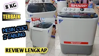 Rekomendasi! Mesin Cuci 2 Tabung Terbaru dan Terbaik Review Sharp ES-T86CL #review #sharp