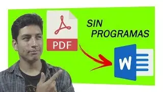 convertir un pdf a word sin programas para poder editar o modificar