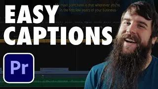 How to create captions quickly & easily in Premiere Pro for FREE