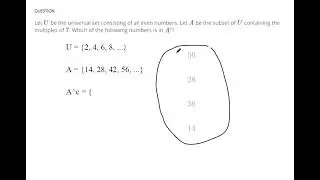 Determine the complement of a set using Venn diagrams and proper set notation