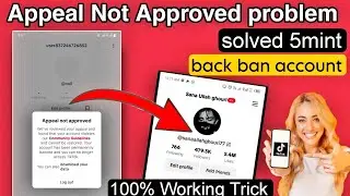 appeal not approved, how to recover permanently banned tiktok, tiktok from account banned appeal,