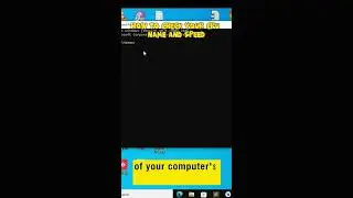 How to check System info and CPU Speed and Performance Using Cmd #windows10 #shorts #short #trending
