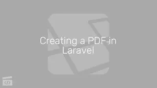 Creating a PDF in Laravel, Part 2: Setting up