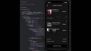 Animated Game Ordering View created using the 