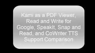 Kami PDF Viewer and TTS Comparison