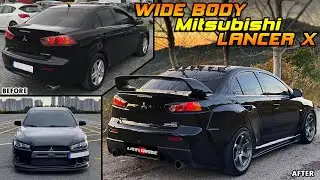Mitsubishi LancerX Dark WideBody // Building in 10 Minutes \\ Not Evo X - Part 2 