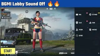 How to off music in bgmi | how to stop music in bgmi | bgmi lobby sound off 🔥