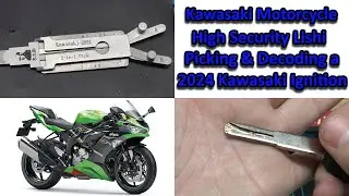 (589) Kawasaki 2021 High Security Lishi Picking & Decoding a 2024 Kawasaki 636