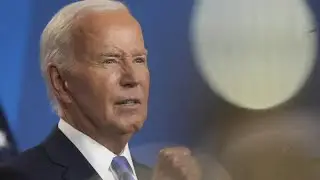 Biden says during press conference hes going to complete the job despite calls to bow out