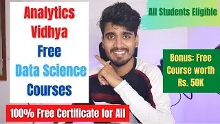 Free Data Science Courses from Analytics Vidhya with Certificates | Analytics Vidhya Data Science