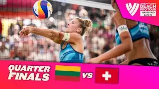 Raupelyte/Paulikiene vs. Hüberli/Brunner - Quarter Finals Highlights | Hamburg 2024 #BeachProTour