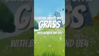 How to Make Anime-Style Grass in Blender and Unreal Engine in 30 Seconds #shorts