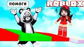 Секретные ходы и ЛОВУШКИ в ТРОЛЛ ОББИ! Машка Убивашка и Панда в Roblox Troll Obby