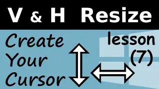 Create Cursor For Windows - (Vertical & Horizontal Resize)