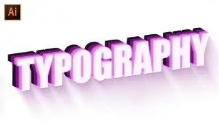 3D Text Effect Tutorial in Adobe Illustrator for Beginners