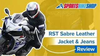 RST Sabre leather motorcycle jacket and jeans review - Sportsbikeshop