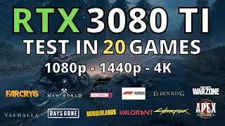 RTX 3080 TI BENCHMARK IN 1080p 1440p 4K | 20 GAMES TESTED