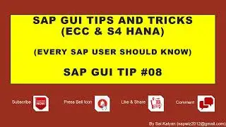 SAP Tips and Tricks: How to Update / Maintain Start Menu in User Profile in SAP?