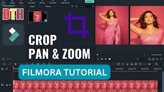 Crop and Pan Zoom😊 How to crop and zoom in Filmora 😊 Filmora Tutorial