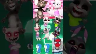 Talking Tom vs Talking Tom Exe vs Talking Angela vs Talking Angela Exe ▶️ Coffin Dance Tiles Hop 702