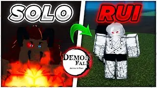 SOLO Lower Moon Rui & Okuro Boss in Demonfall With No Breathing Challenge