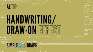 After Effects Tutorial - How To Create Handwriting Animation