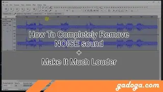 How to completely remove noise & make sound much louder - Audacity Tutorial