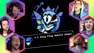 Gamers React to : Queen Only Plays Mobile Games [Deltarune chapter 2]