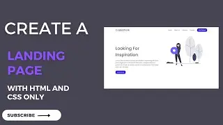 How to Create a Landing Page Using HTML  & CSS  #coding  #webdevelopment  #trending