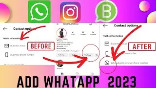 How To Add Whatsapp button/ contact Options on instagram