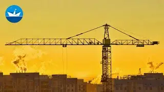 Башенный кран из картона/Tower crane made of cardboard/DIY