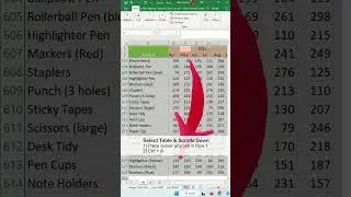 Select all data without scrolling down - Excel Tips and Tricks