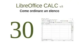 CALC 30 - Come ordinare un elenco