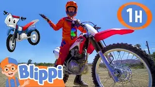 Blippi Explores a Motorcycle | 1 HOUR BEST OF BLIPPI | Educational Videos for Kids | Blippi Toys