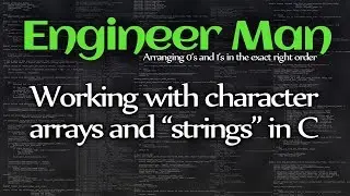 Working with character arrays and 