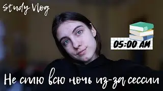 STUDY VLOG / Будни студента, Не сплю всю ночь из-за сессии🤓