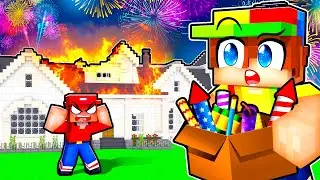 Johnny Almost Set THE HOUSE ON FIRE With Fireworks!