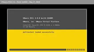 VMware ESXi 4.0 Install.