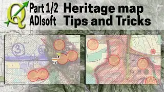 Create a thematic map of heritage places and buffer zones in QGIS (part 1/2)