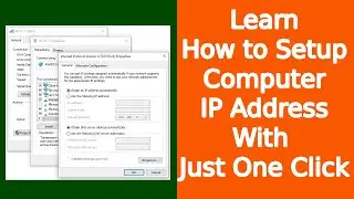 New method for setting up Computer's IP Address | Fast One Click IP Address Setting | Batch Script