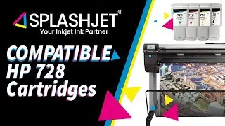 Compatible HP 728 Ink Cartridge for HP Designjet T830 and T730 Printers.