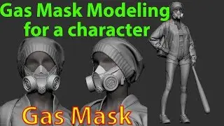 speed Model a Gas Mask for my character / modeling maya zbrush