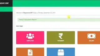 Responsive ERP System in php full project source code