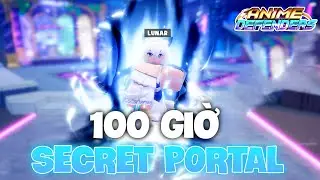 Anime Defenders - 100 GIỜ ĐI CỔNG ( PORTAL )  TÌM KIẾM SECRET LUNAR EMPRESS - Roblox