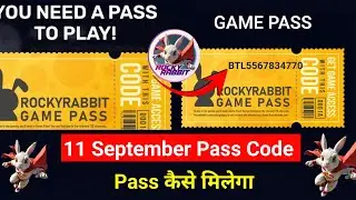 Rocky Rabbit Game Pass Code Today | 11 September pass code Rocky Rabbit || daily combo card