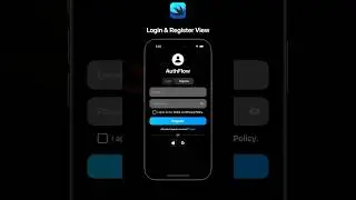 SwiftUI Modern Login/Register View | #ios | #apple | #swiftui